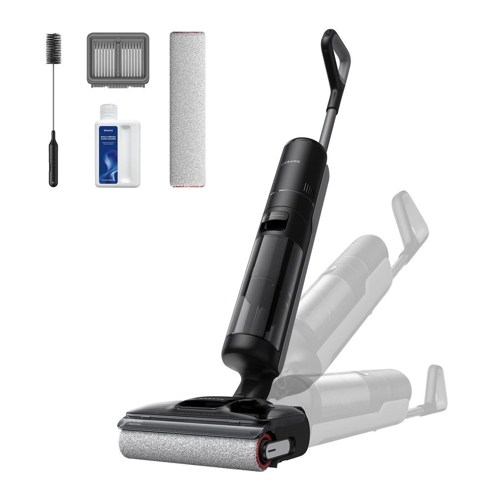 DREAME H15 Pro CarpetFlex Cordless Vacuum Mop, Wet Dry Vacuum Cleaner with Dual Brushes for Hard Floors & Carpet, Tangle-Free Hair-Cutting, 23kPa Suction, 180° Lie-Flat Floor Washer, 194°F Fast Drying