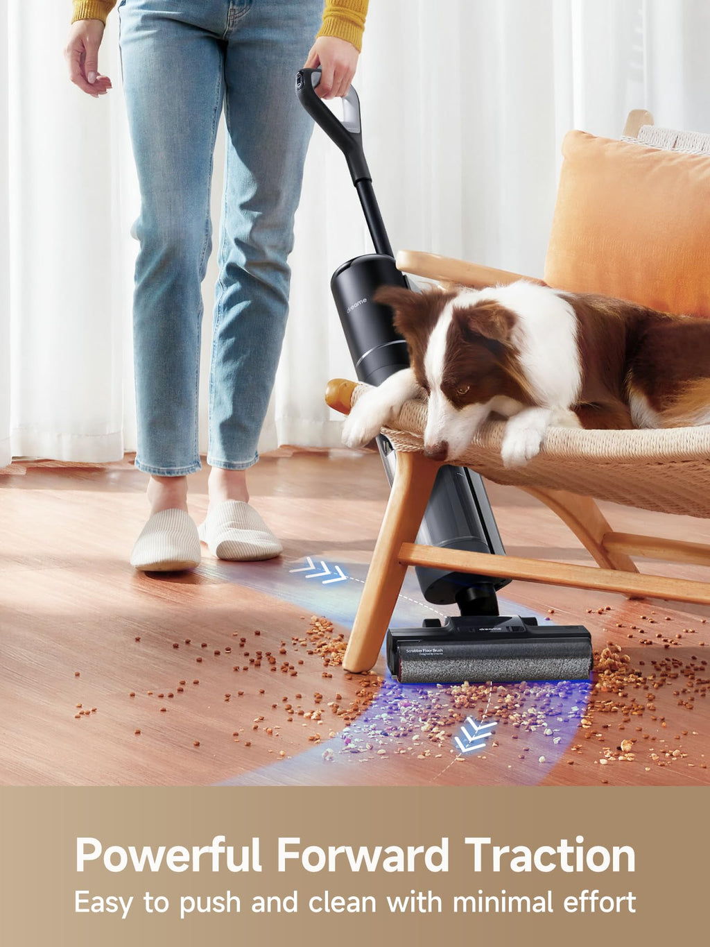 DREAME H12 Pro Gen2 Vacuum Mop, 0 Tangle Wet Dry Vacuum Cleaner, Cordless Vacuum Mop All-in-One for Hard Floors, 180° Lie-Flat Floor Cleaner Machine with 194°F Hot Self-Cleaning, 50Mins Runtime